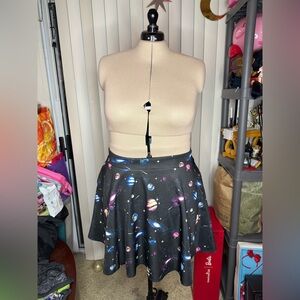 Hot Topic Space-Themed Skater Skirt sx 2x